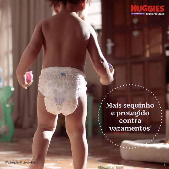 Fralda Huggies Tripla Proteção Roupinha XXG - 22 fraldas